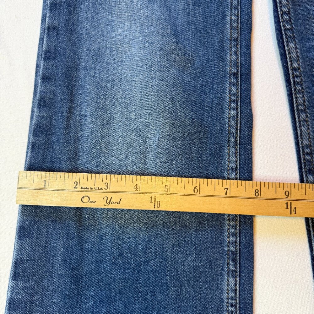 Zara High Rise Straight‎ Leg Jeans Women's Size 2 Medium Wash - Picture 14 of 14